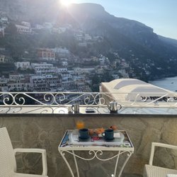 Nada's Italy - The view from our balcony in Positano.