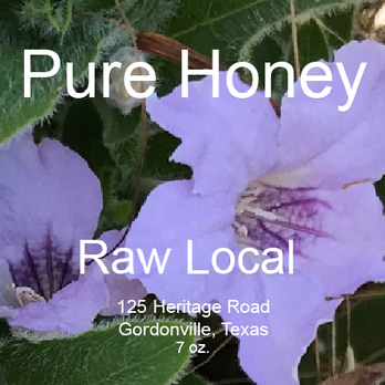 Fitzel Winery - a purple flower with the words pure honey - Wine Tasting Room Near Me - Gordonville, Texas Fitzel Winery - a purple flower with the words pure honey - Wine Tasting Room Near Me - Gordonville, Texas