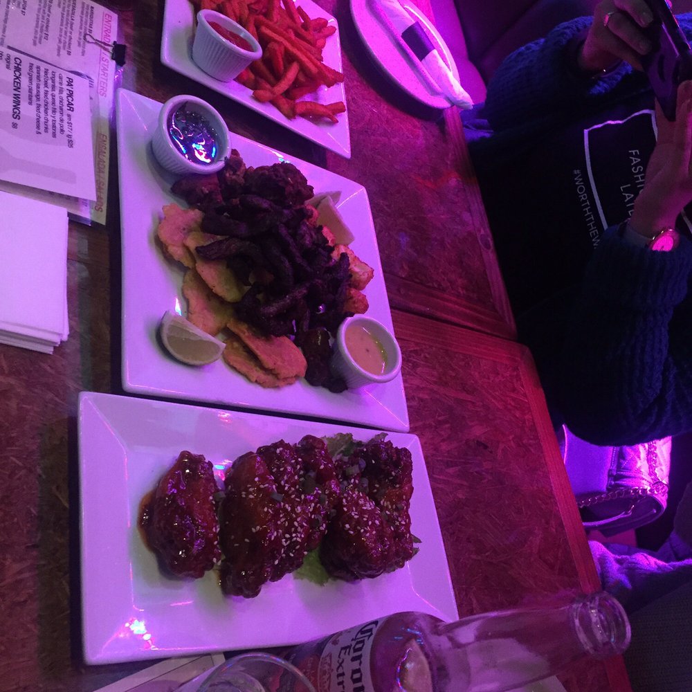 Mr. Dre Kitchen Bar - Seeet potato fries, a mixer plate and sticky wings - Bars Near Me - College Point, New York Mr. Dre Kitchen Bar - Seeet potato fries, a mixer plate and sticky wings - Bars Near Me - College Point, New York