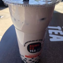 Taro Milk Tea with boba Taro Milk Tea with boba