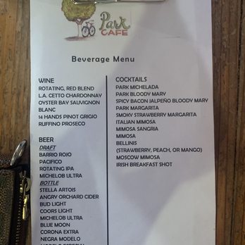Park Cafe - Drink menu - American Near Me - Litchfield Park, Arizona