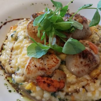 Sea Breezes - Scallops on risotto - Seafood Near Me - Bernisdale, HLD