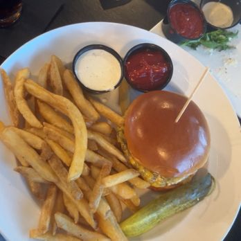 Harvey's Grill and Bar - H Burger and Seasoned Fries - New American Near Me - Saginaw, Michigan