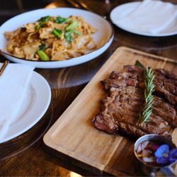 My Place Sip & Savor - Crying tiger and pad see ew