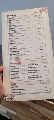 Menu photo 7 Cafe Don Juan Winter Park, FL