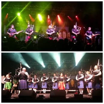 Dunedin Celtic Festival - Top: Red Hot Chili Pipers, Bottom: City of Dunedin Pipe Band at Dunedin Celtic Festival - Festivals Near Me - Dunedin, Florida