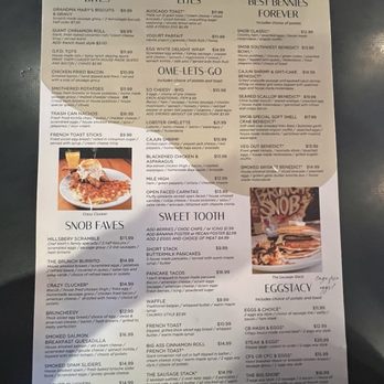 Brunch Snob - Menu - Breakfast & Brunch Near Me - Chandler, Arizona