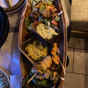 White House Tajine - Chicken Kabab Platter - Moroccan Near Me - Bryn Mawr, Pennsylvania