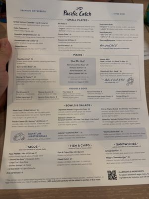 Menu photo 4 Pacific Catch Brea, CA