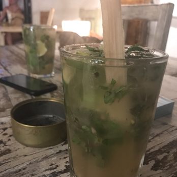 Batey - Ginger mojito in the front and classic mojito in the back - Cocktail Bars Near Me - Tulum, ROO