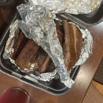 Pinkerton's Barbecue - pork ribs - dry rub and sauced - both are tasty - Barbeque Near Me - San Antonio, Texas Pinkerton's Barbecue - pork ribs - dry rub and sauced - both are tasty - Barbeque Near Me - San Antonio, Texas
