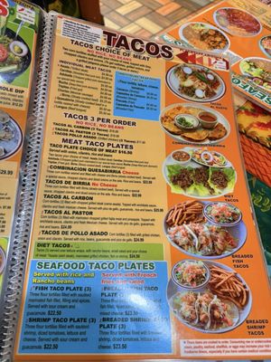 Menu photo 8 El Tapatio Flagstaff, AZ