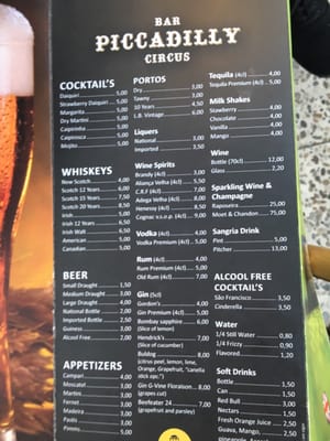 Menu photo 1 Piccadilly Circus Cascais, 11
