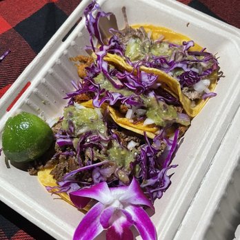 The Taco Cartel - Los narco tacos (3 tacos, your choice of meats: we got carne asada, al pastor, and carnitas) - Food Trucks Near Me - Rosemead, California