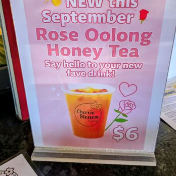 Cherrie Blossom - September Special - Bubble Tea Near Me - La Mesa, California