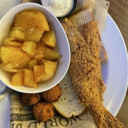 The Seafood Bistro - Whole catfish  with new potatoes