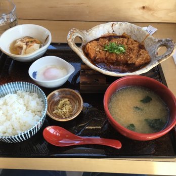 YAYOI - Miso Katsu teishoku- miso sauce is still bubbling and lots of miso soup (more than Palo Alto location I think) - Japanese Near Me - Cupertino, California YAYOI - Miso Katsu teishoku- miso sauce is still bubbling and lots of miso soup (more than Palo Alto location I think) - Japanese Near Me - Cupertino, California