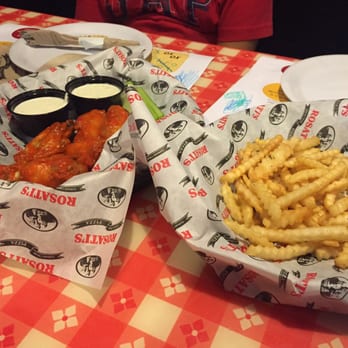 Rosati's Pizza - Happy hour wings good deal, not worth the $3 fries. - Pizza Near Me - Temecula, California Rosati's Pizza - Happy hour wings good deal, not worth the $3 fries. - Pizza Near Me - Temecula, California