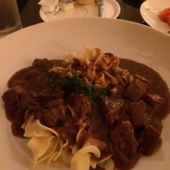 Schnitzel Kitchen - Beef goulash with noodles - German Near Me - Sarasota, Florida Schnitzel Kitchen - Beef goulash with noodles - German Near Me - Sarasota, Florida