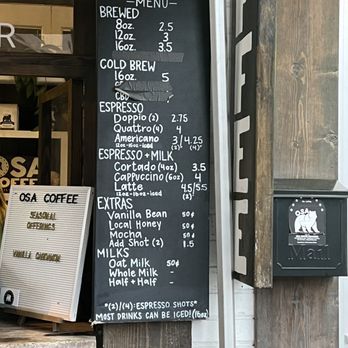 Osa Coffee Roasters - Menu - Coffee Roasteries Near Me - Nashville, Tennessee Osa Coffee Roasters - Menu - Coffee Roasteries Near Me - Nashville, Tennessee