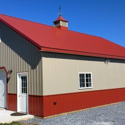 Affordable Sheds & Garden Products - 32 x 40 x 10 metal pole barn garage.