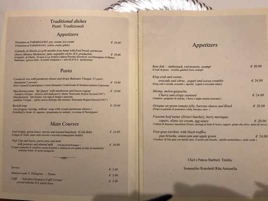 Menu photo 1 Ristorante Strada Facendo Modena, MO