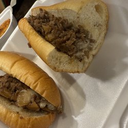 Pizza Station - Cheesesteak with fried onions. Barely any cheese and meat?