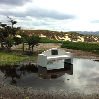 Monterey Bay Coastal Trail - Mayor Jerry Smith Memorial Bench at look out vista area - Hiking Near Me