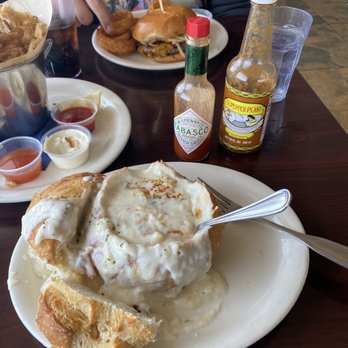 The Dutchie - Clam chowder in a bread bowl - Seafood Near Me - Morro Bay, California The Dutchie - Clam chowder in a bread bowl - Seafood Near Me - Morro Bay, California