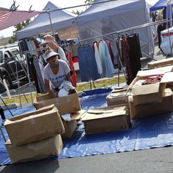 Nogales High School Swap Meet - Nice respectful vendors EXCEPT for this one.