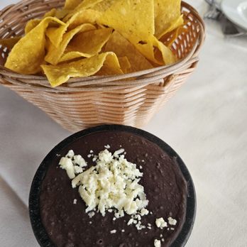 Adrian's Restaurant & Tequila Bar - Starter tortilla chips and bean dip - Mexican Near Me - Bellevue, Washington