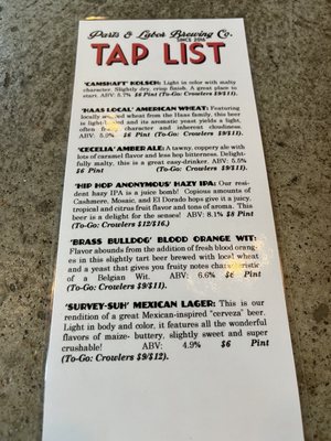 Menu photo 3 Parts & Labor Brewing Sterling, CO