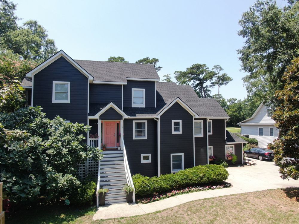 Slide of Patriots’ Roofing