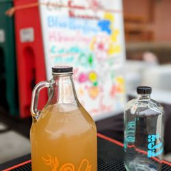 Galvestons Own Farmers Market - Cucumber mint mixed w/lemon cayenne and ginger