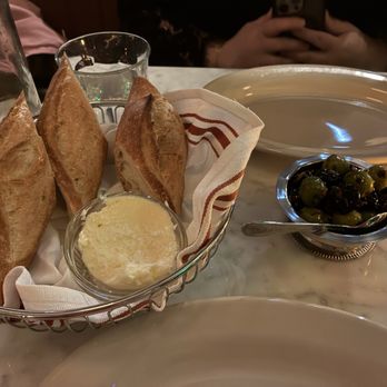 Cassis - Warm butter and bread and olives - French Near Me - Milwaukee, Wisconsin