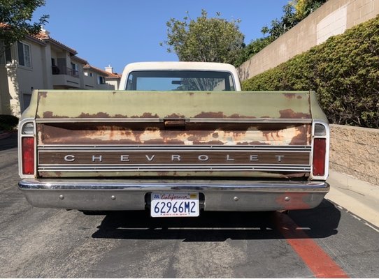 1972 Chevy C10 frame before the notch