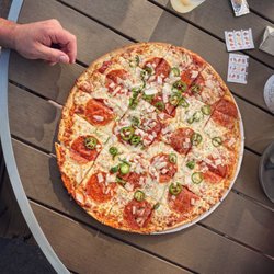Mama G's - Always reliable thin crust MN tavern style square cut pizza.   * Pepperoni, onion & jalapeño