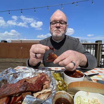 Slap's BBQ - Happy husband. - Barbeque Near Me - Kansas City, Kansas Slap's BBQ - Happy husband. - Barbeque Near Me - Kansas City, Kansas