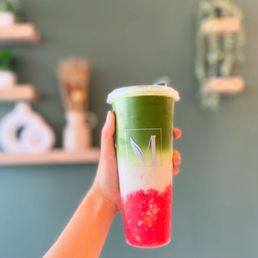 Strawberry Matcha Latte