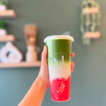 M TeaShop - Strawberry matcha latte - Tea Rooms Near Me - San Jose, California