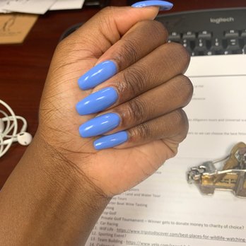 T L Nails - my boyfriend picked a dope color  and DANNY at TL Nails slayed my nails!!! - Nail Salons Near Me - South Plainfield, New Jersey