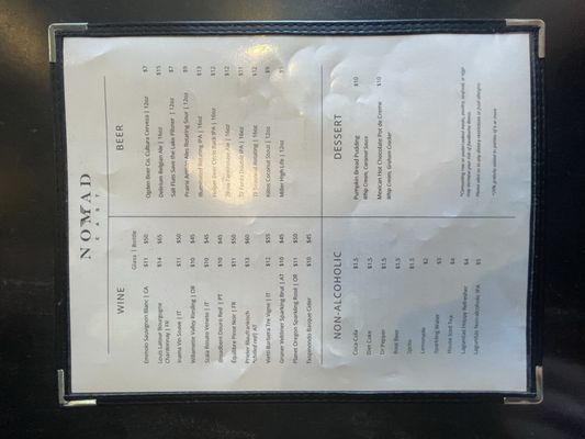 Menu photo 4 Nomad East Salt Lake City, UT Menu photo 4 Nomad East Salt Lake City, UT
