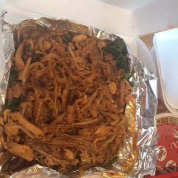 Thai This - Chicken pad Thai to go with a level 8 spice ( 1-15 spice level you can choose from) I will get hotter next time! Maybe the 12 ? - Thai Near Me - West Valley City, Utah