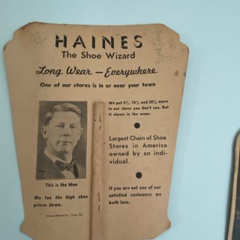 Haines Shoe House - Fan advertising - Ice Cream & Frozen Yogurt Near Me - York, Pennsylvania Haines Shoe House - Fan advertising - Ice Cream & Frozen Yogurt Near Me - York, Pennsylvania