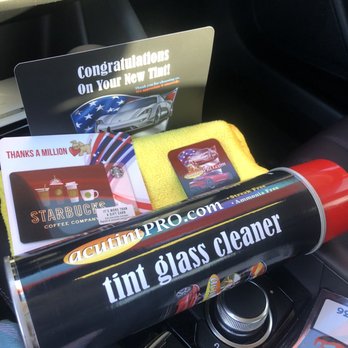 AcutintPro - Care package they set up in my car after my tint! - Car Window Tinting Near Me - Upland, California AcutintPro - Care package they set up in my car after my tint! - Car Window Tinting Near Me - Upland, California