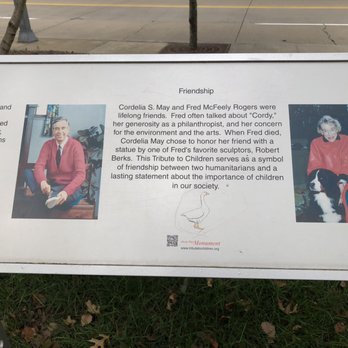 Fred Rogers Monument - Cordelia May commissioned to work on the statue - Landmarks & Historical Buildings Near Me - Pittsburgh, Pennsylvania Fred Rogers Monument - Cordelia May commissioned to work on the statue - Landmarks & Historical Buildings Near Me - Pittsburgh, Pennsylvania