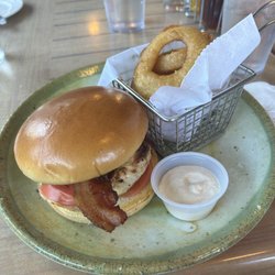 Scottish Heights Golf Club - Grilled chicken with bacon and onion rings