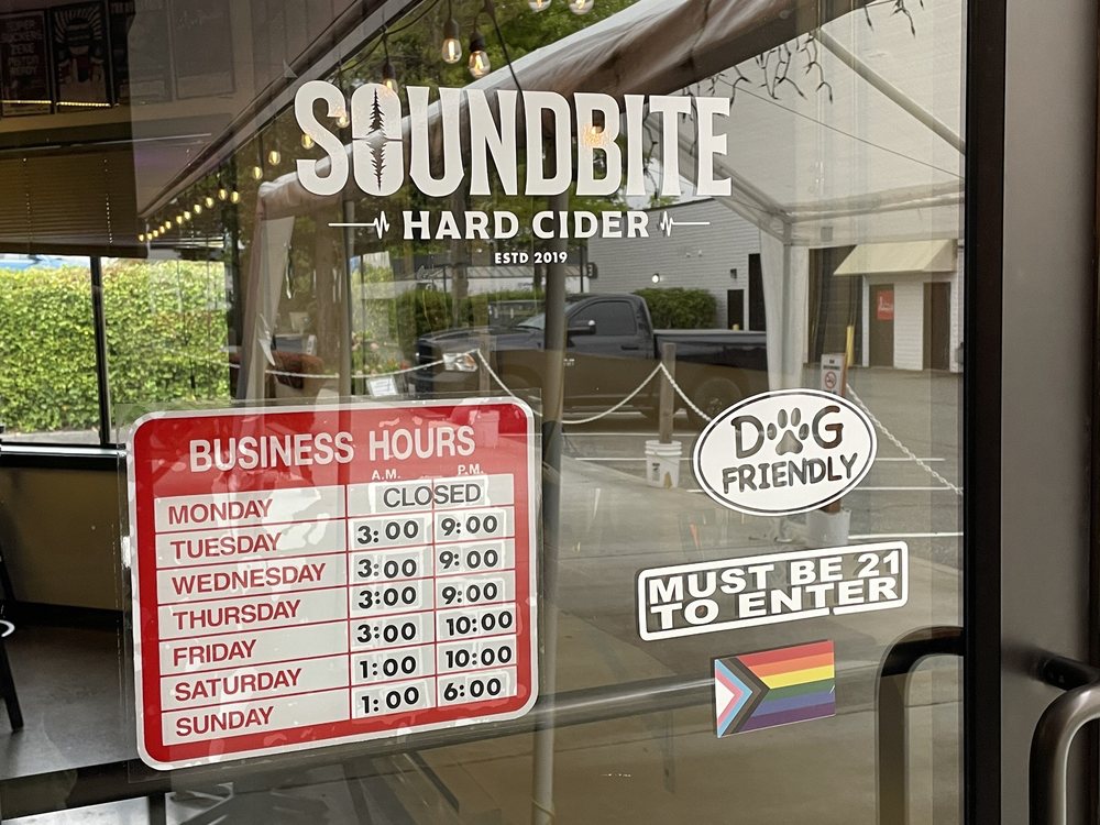 SOUNDBITE CIDER Updated August 2024 42 Photos & 31 Reviews 909 SE