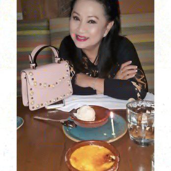 Vaca - Happy bday to my mom...posing with the Crema Catalana - Tapas/Small Plates Near Me - Costa Mesa, California Vaca - Happy bday to my mom...posing with the Crema Catalana - Tapas/Small Plates Near Me - Costa Mesa, California