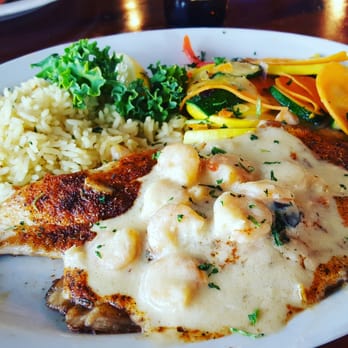 TopWater Grill - Blackened red fish ponchatrain. - Seafood Near Me - San Leon, Texas